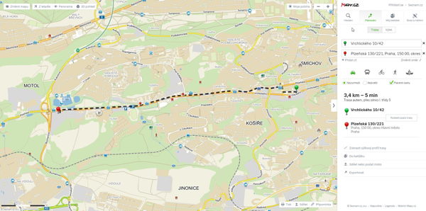 Mapa vrchlickeho plzenska
